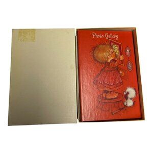 Vintage Hallmark Photo Gallery Picture Album Mary Hamilton Girl With Dog